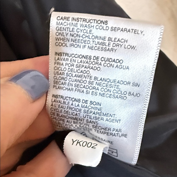 Betsey Johnson Black Trench Coat with cream trim. - Picture 11 of 16